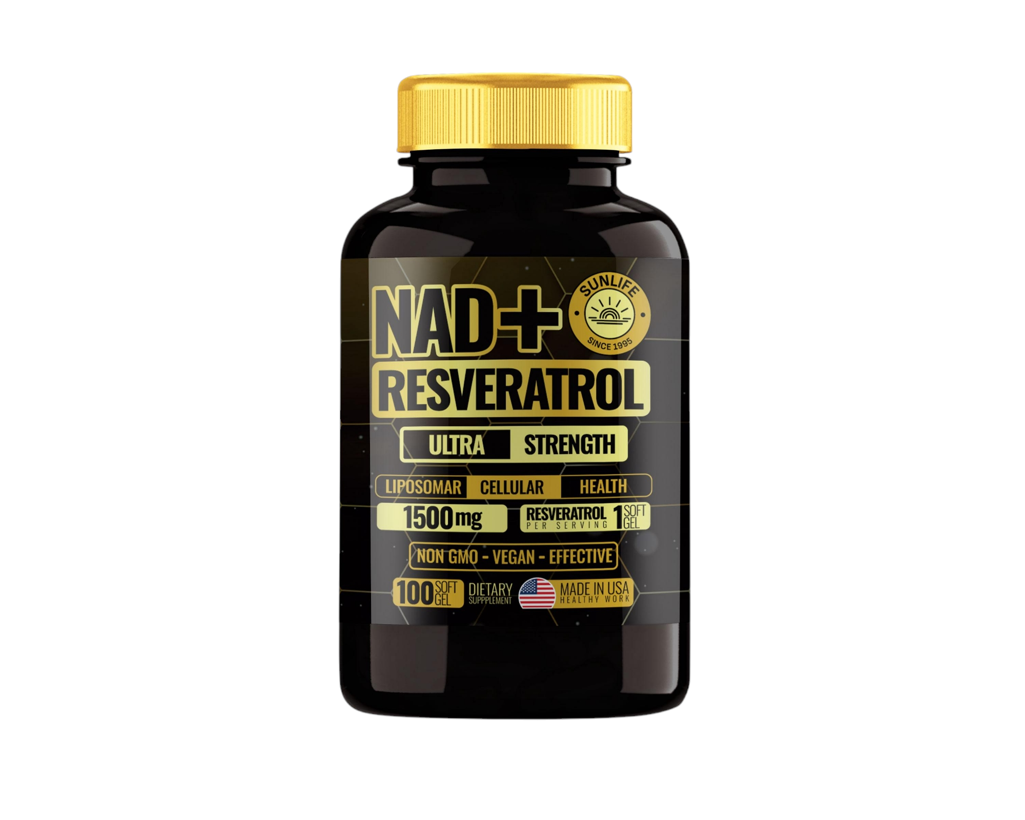 Nad+ con Resveratrol Ultra Strength Liposomar - Rejuvenece en 1 mes