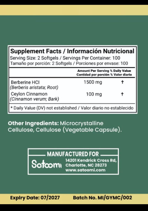 Berberine+ Premium 1.500mg