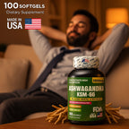 Ashwaganda para el Estrés y el Sueño - 100 Capsulas