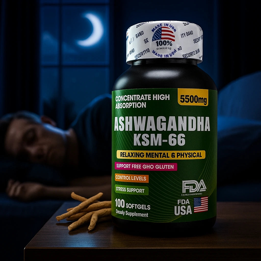 Ashwaganda para el Estrés y el Sueño - 100 Capsulas