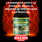 Berberine Premium | Control de Azúcar, Pérdida de Grasa y Energía Metabólica NATURAL