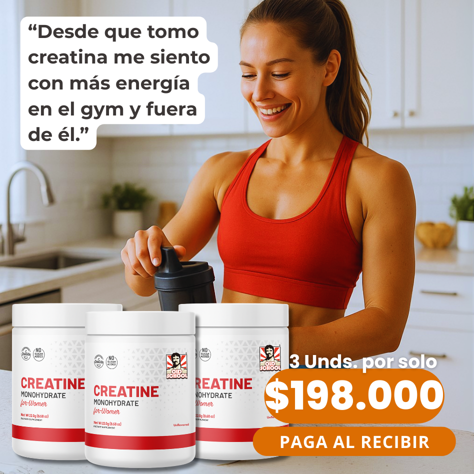 3 x Creatinas para mujer Old School 240 gr
