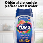 TUMS Antiácido Tabletas Chupables de Sabores Surtidos - Ultra Strength 1000mg