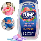 TUMS Antiácido Tabletas Chupables de Sabores Surtidos - Ultra Strength 1000mg
