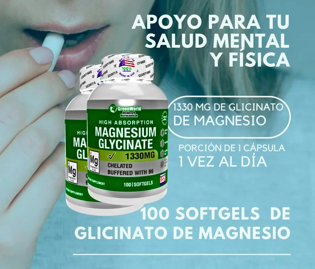 Glicinato De Magnesio X 100 Softgels