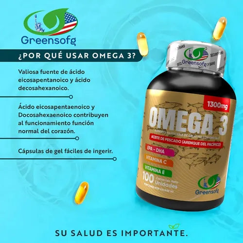 Omega 3 Epa Dha 1300 Mg X 100 Softgels