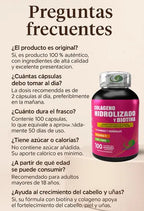Colágeno Hidrolizado + Biotina - Piel Cabello Y Uñas Saludables Sin Sabor