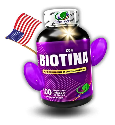 Biotina Softgels x 100 Para la salud del Cabello y Uñas