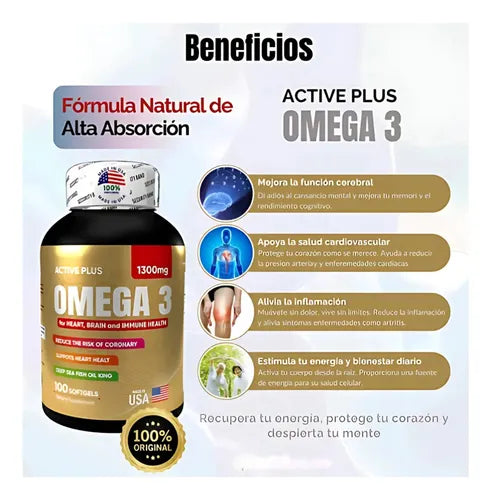Omega 3 Epa Dha 1300 Mg X 100 Softgels