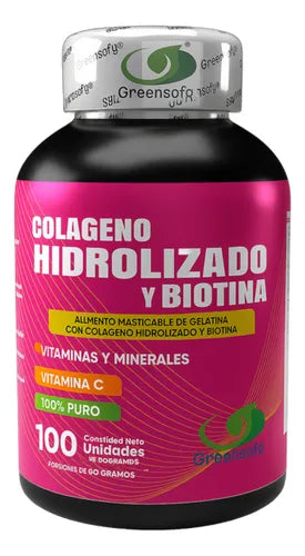 Colágeno Hidrolizado + Biotina - Piel Cabello Y Uñas Saludables Sin Sabor
