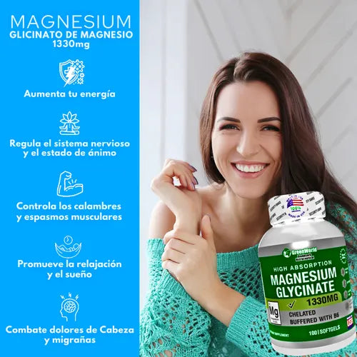 Glicinato De Magnesio X 100 Softgels