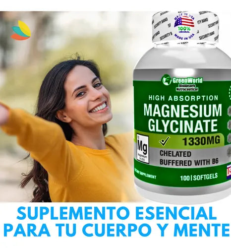 Glicinato De Magnesio X 100 Softgels