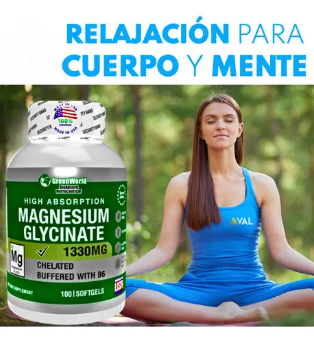 Glicinato De Magnesio X 100 Softgels