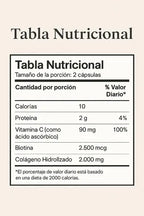 Colágeno Hidrolizado + Biotina - Piel Cabello Y Uñas Saludables Sin Sabor