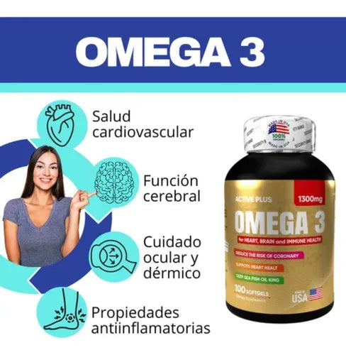 Omega 3 Epa Dha 1300 Mg X 100 Softgels