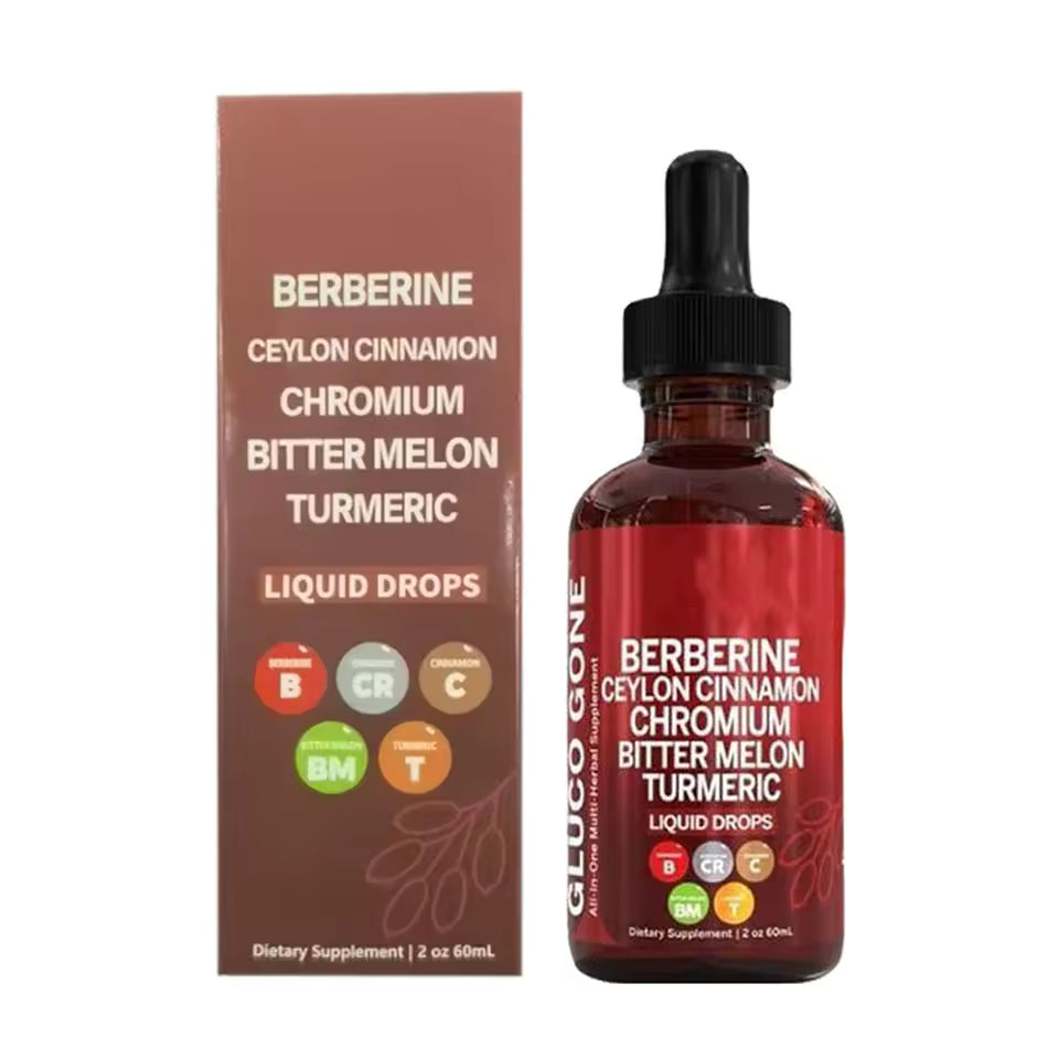 Gotas de Berberina y Canela para el Apoyo Inmunológico, la Salud Intestinal, el Metabolismo y la Antioxidación