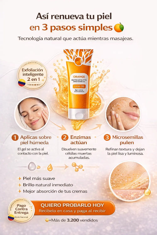 como aplicar gel exfoliante