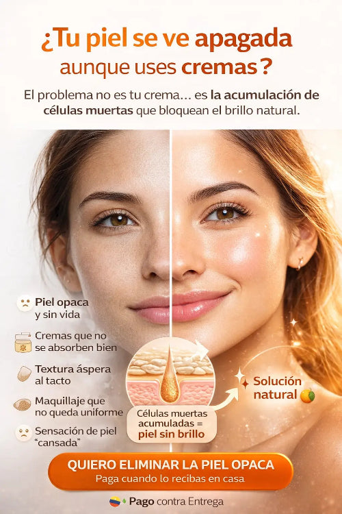 foto de antes y despues piel iluminada vs opaca
