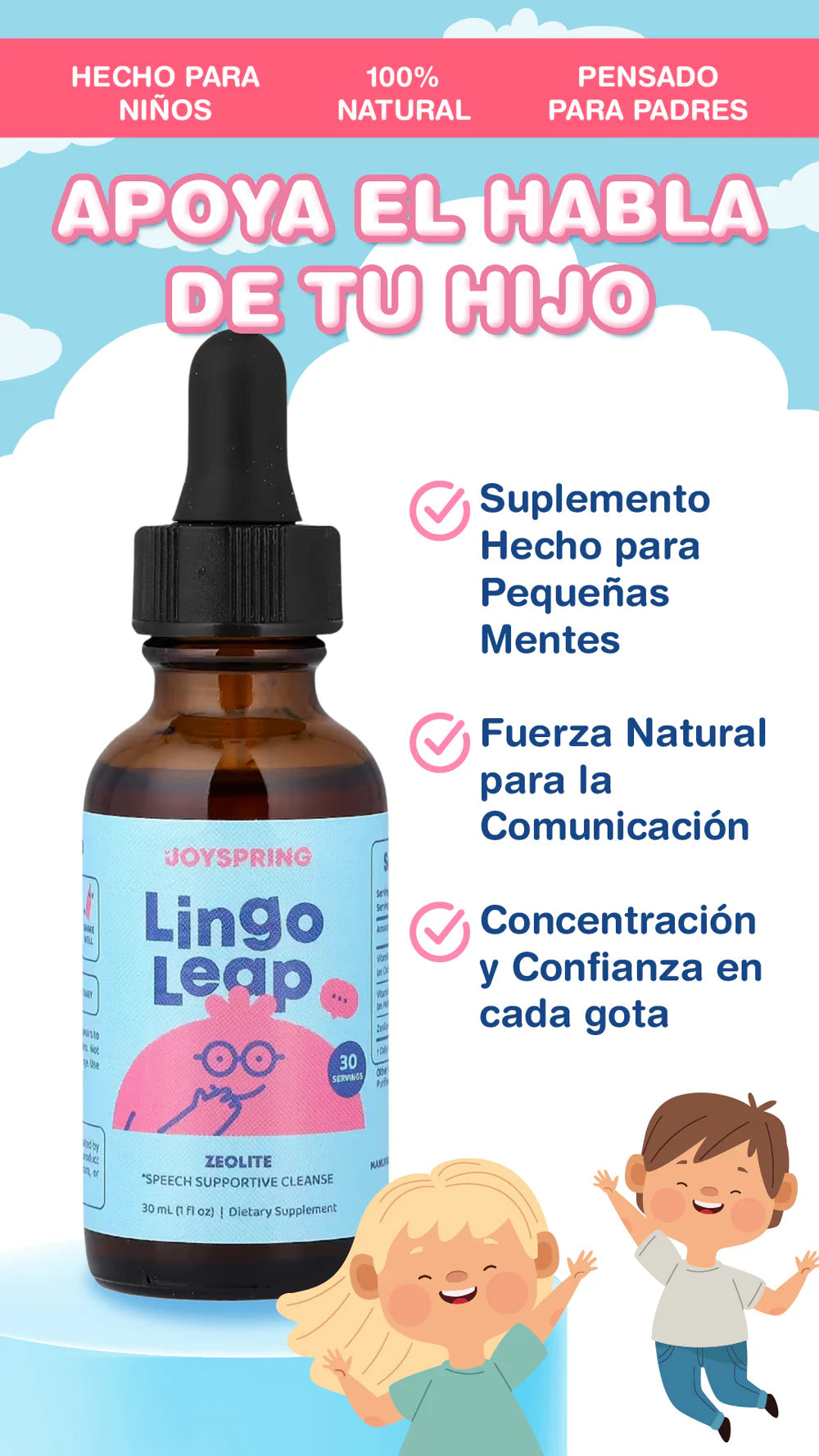 Lingo Leap - Suplemento Natural para el Desarrollo del Lenguaje en Niños