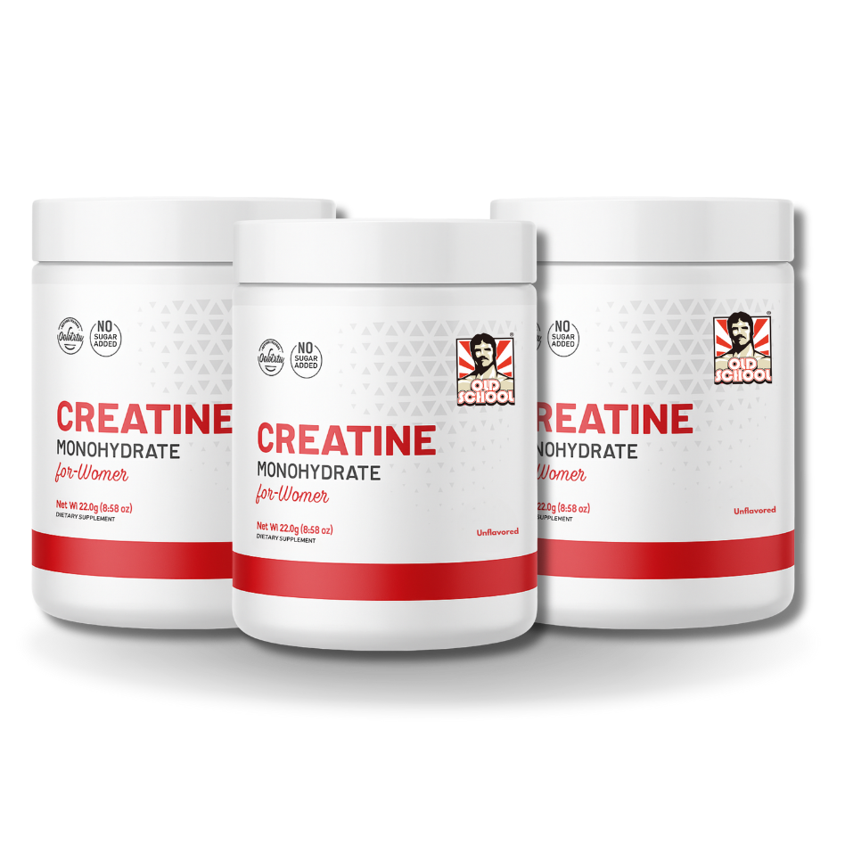 3 x Creatinas para mujer Old School 240 gr