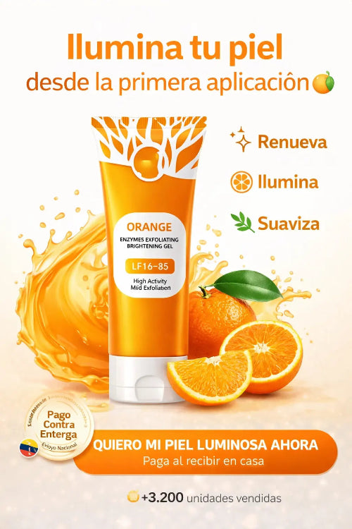 tubo de crema enzimatica orange