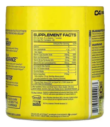 Preworkout C4 Original x 60 servicios